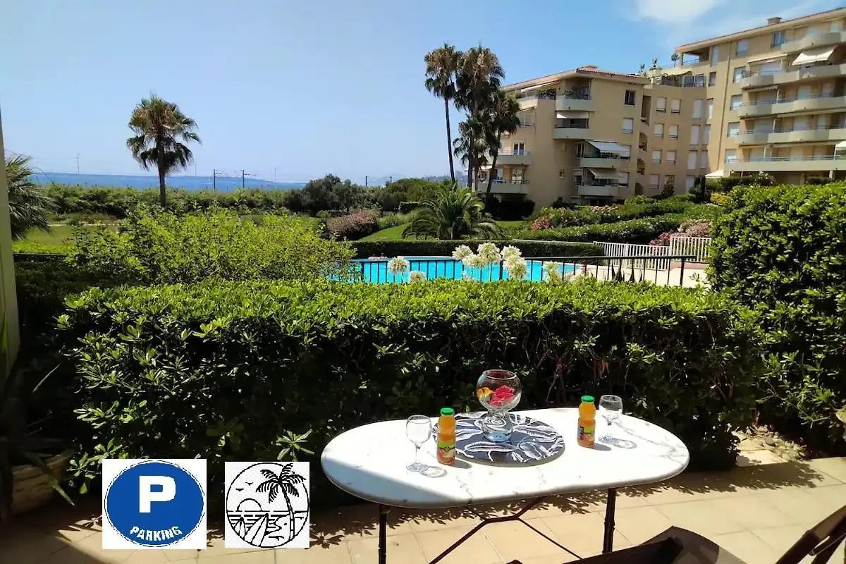Antibes T2 Vue Mer 48M2 Terrasse Parking Piscine Plage